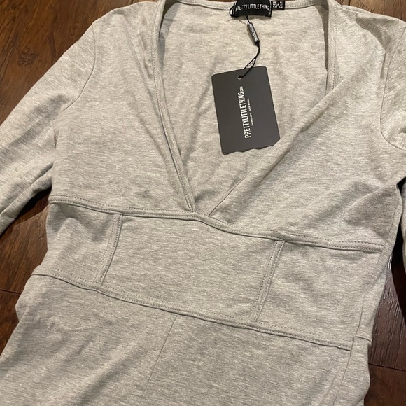 2 for 1 Pretty Little Thing Grey Unitards/Romper - Picture 4 of 15